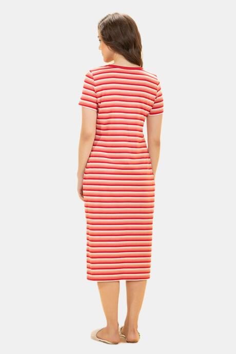 Amante Lounge Laze Dress - Coral Stripes — image 3